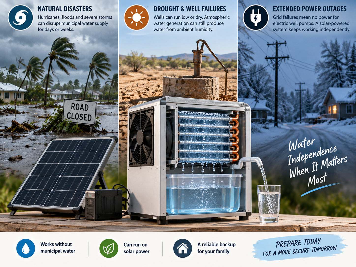 Water Freedom System Review - complete off-grid atmospheric water generator device